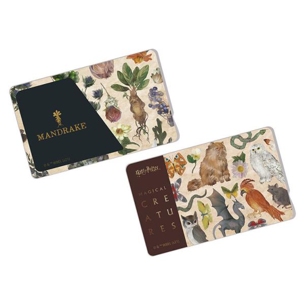 ICカードステッカー ハリー・ポッター マンドレイク 動物 磁気カード 定期 suica シート 個...