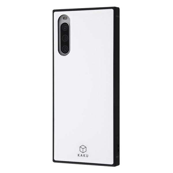 Xperia 10 IV ケース ホワイト カバー 耐衝撃 ハイブリッド  KAKU 四角 スクエア...