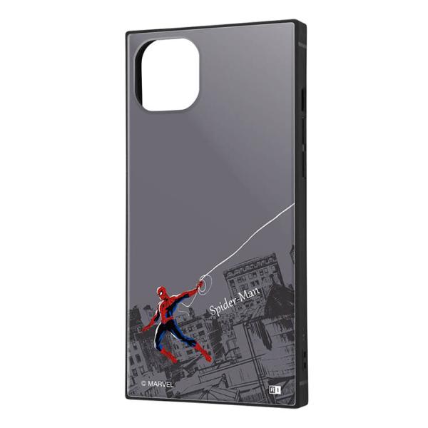 iPhone 14 Plus スマホ ケース カバー スパイダーマン グレー マーベル Marvel...