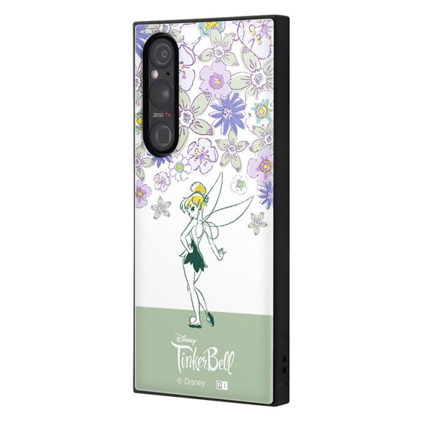 Xperia1V ケース ディズニー ティンカーベル 花柄 フラワー スマホ カバー キャラクター ...