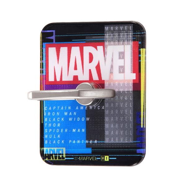 スマートフォン スマホリング MARVEL マーベル ロゴ バンカーリング 落下防止 スタンド かわ...