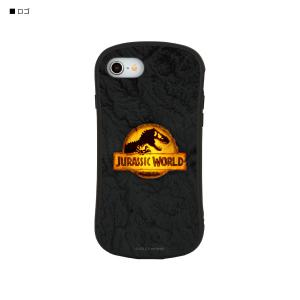 ジュラシック ワールド iPhoneSE/8/7/6s/6 対応 ハイブリッドガラスケース ロゴ