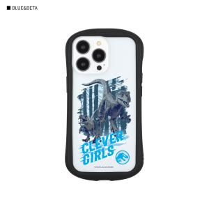 ジュラシック ワールド iPhone 13 Pro 対応 ハイブリッドクリアケース BLUE＆BETA