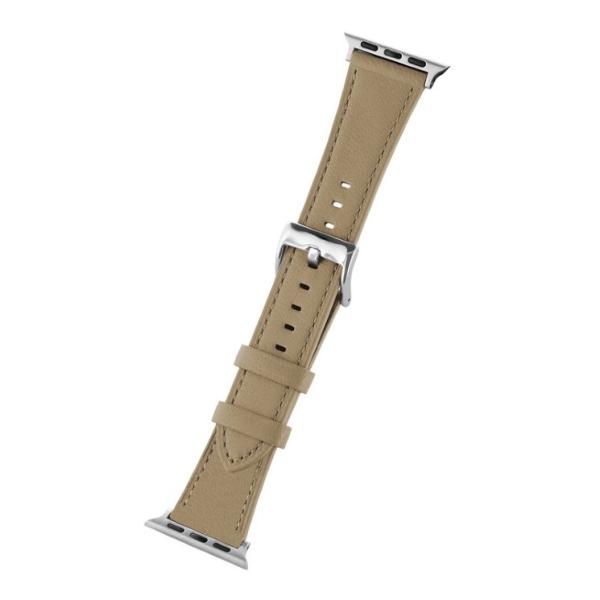 AppleWatch ベルト 38/40/41/42mm ベージュ バンド ニュアンスカラーレザーバ...