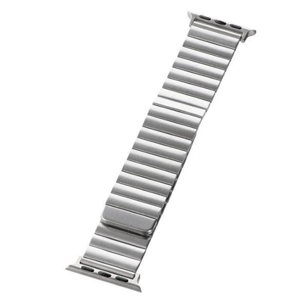 AppleWatch ベルト 42(Series 1,2,3)/44/45/46/49mm シルバー...