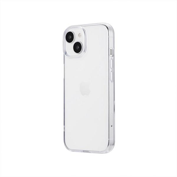 iPhone 15 14 ケース クリア 透明 ストラップホルダー 付 TPU ソフト スマホ カバ...