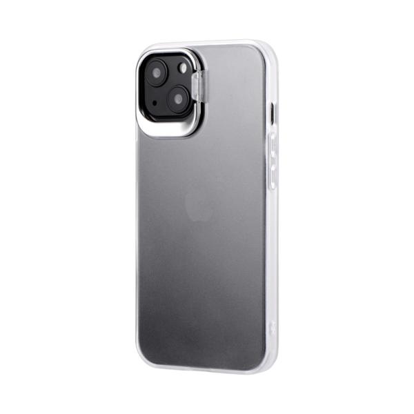 iPhone 13 スタンド付耐衝撃ハイブリッドケース SHELL STAND フロストホワイト i...