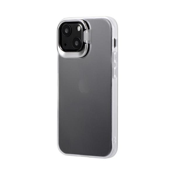 iPhone 13 mini スタンド付耐衝撃ハイブリッドケース SHELL STAND フロストホ...