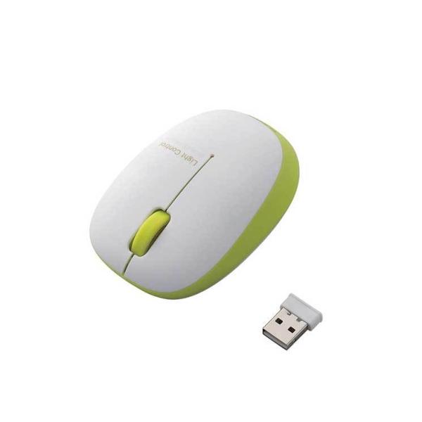 エレコム BlueLEDマウス M-BL20DBシリーズ 無線 3ボタン 軽量 グリーン