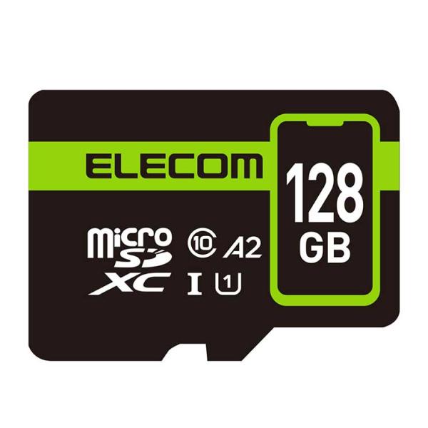 エレコム マイクロSDカード microSDXC 128GB Class10 UHS-I 90MB/...