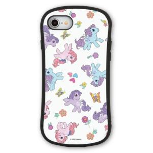 マイリトルポニー iPhone SE/8/7/6s/6 対応ハイブリッドガラスケース レトロ