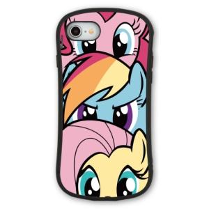 マイリトルポニー iPhone SE/8/7/6s/6 対応ハイブリッドガラスケース アニメ