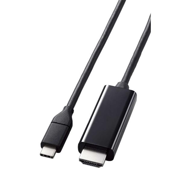 エレコム USB Type-C to HDMI 変換 ケーブル 2m やわらか Windows PC...