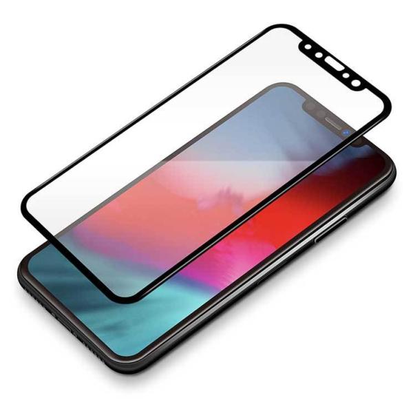 iPhone XR 液晶画面保護ガラスフィルム 3D ダブルストロングガラス クリア 耐衝撃 高硬度...