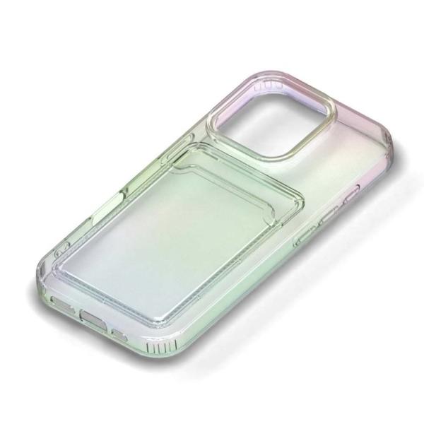 iPhone16Pro クリアポケットケース オーロラ  PG-24BCTP02AR