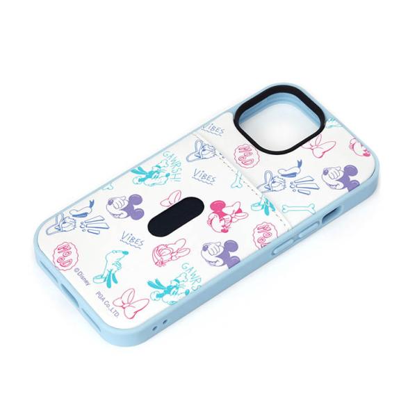 iPhone 14 13 ケース ディズニー ミッキー マウス カード ポケット 収納 カバー スマ...