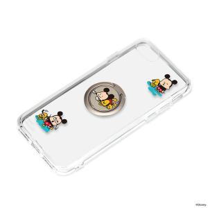 にしむらゆうじ ディズニー iPhone SE 第２ 第３ 世代 ケース スマホ リング付 ミッキー & プルート クリア 透明 SE3 SE2の商品画像