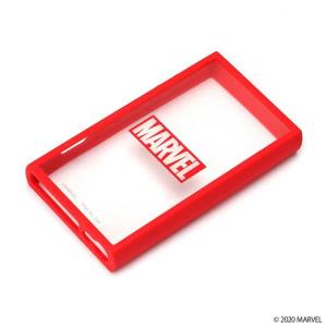 WALKMAN NW-A100 ケース MARVEL ロゴ レッド ガラスタフケース