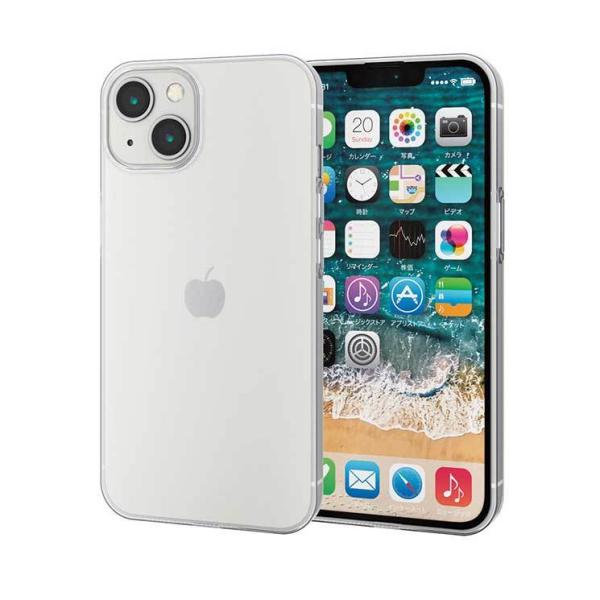 エレコム iPhone 13 ケース クリア ソフトカバーTPU 透明 シンプル アイフォン