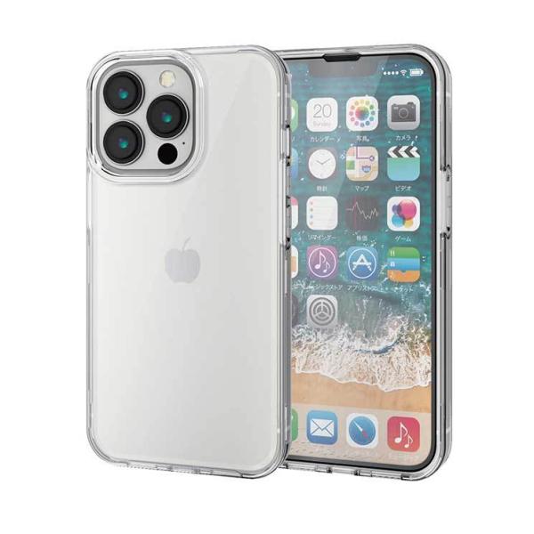 エレコム iPhone 13Pro ケース クリア ガラスフィルム付 ハードカバー 360度保護 画...