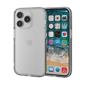 エレコム iPhone 14 Pro ケース カバー ハイブリッド バンパー 耐衝撃 超衝撃吸収 軽量 MagSafe充電可 ストラップホール付 側面保護 極み設計 クリア ELECOM