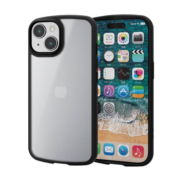 iPhone 15 用 ケース ハイブリッド カバー 衝撃吸収 軽量 薄型 カメラレンズ保護設計 ス...