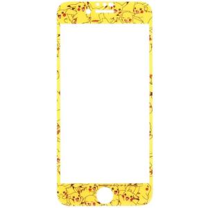 iPhone SE 第3世代 第2世代 8 7 6s 6 液晶画面保護ガラスフィルム ポケモン ピカチュウ総柄 スクリーン 高透明 ディスプレイ保護 9H 可愛い かわいい キャラ