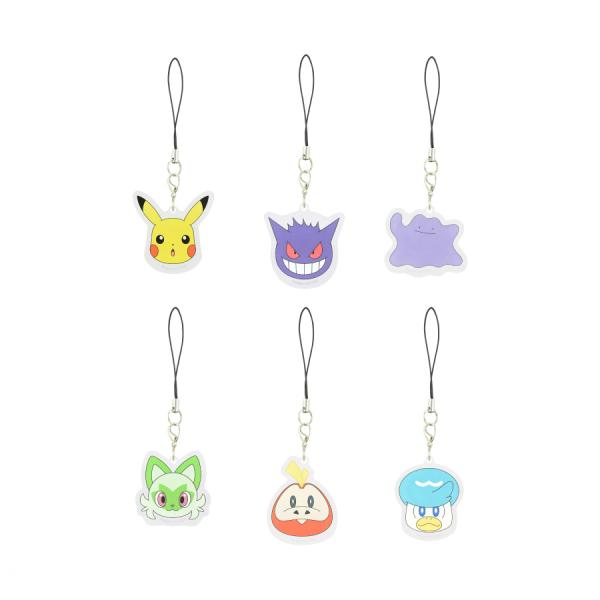 ポケモン ストラップ スマホ モバイル アクリル キャラクター グッズ ピカチュウ ゲンガー メタモ...