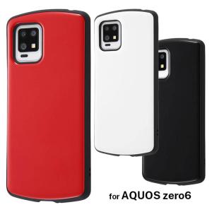 AQUOS zero6 ケース ブラック ホワイト レッド 耐衝撃 カバー カメラ保護 かわいい 可愛い おしゃれ オシャレ シンプル イングレム