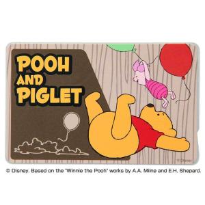 ICカードステッカー ディズニー プー ピグレット シール デコ 個人情報保護 貼り直し簡単 通勤 通学 キャラ かわいい おしゃれ suica イングレム RT-DICSB-PP