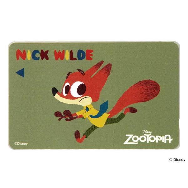 ICカードステッカー ディズニー ズートピア ニック シール デコ 個人情報保護 貼り直し簡単 通勤...