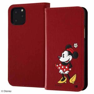 iPhone 11Pro 手帳型ケース ディズニー ミニー 手帳カバー カードポケット ストラップホール かわいい おしゃれ イングレム RT-DP23J-MN