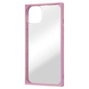 iPhone 13 ケース クリア ピンク 耐衝撃 ハイブリッドカバー スクエア 四角 透明 おしゃれ オシャレ かわいい 可愛い シンプルの商品画像