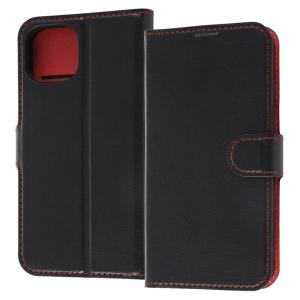 iPhone 14/13 手帳型ケース ブラック/レッド