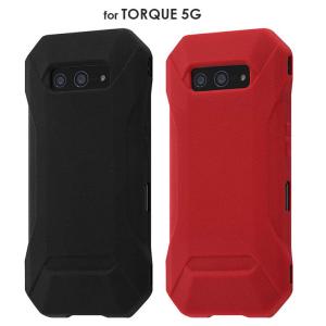 TORQUE 5G ケース シリコン ブラック レッド 耐衝撃 ソフト さらさら シボ加工 ストラップホール シンプル イングレム
