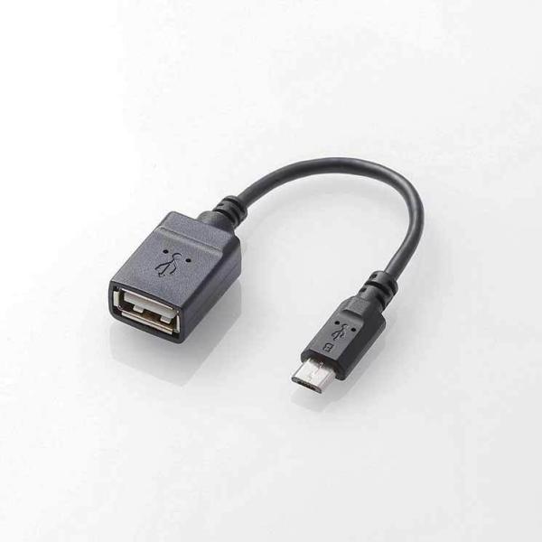 エレコム タブレット用OTG変換ケーブル スタンダードmicroB-Aメス USB2.0 0.1m ...