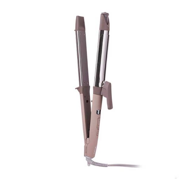 ヘアアイロン 2WAY(ストレート/カール 32mm) プロテクトイオン スチーム 温度調節 80〜...