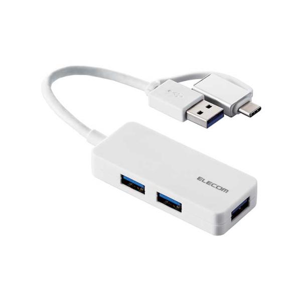 USB ハブ USB3.1 Gen1 USB-Aコネクタ Type-C 変換アダプター付 USB-A...