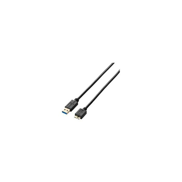 エレコム USB3.0ケーブル A-microBタイプ スタンダード 2m ブラック ELECOM