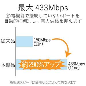 エレコム Wi-Fiルーター 無線LAN アダ...の詳細画像2