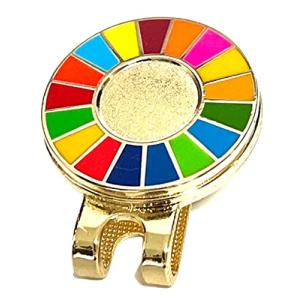 SDGs ゴルフマーカー ハットクリップ 25mm おしゃれ プレゼントにも最適