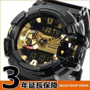 【3年保証】 腕時計 G-SHOCK CASIO カシオ Gショック メンズ Bluetooth アナデジ G’MIX ブラック 黒Ｘゴールド GBA-400-1A9DR 海外モデル GBA-400-1A9