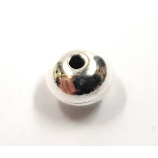 S-5ナバホボール 円盤シルバービーズ約7.4ｍｍ シルバービーズ  中空  Silver925  ...