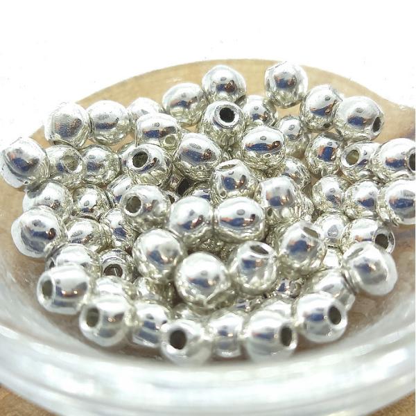 シルバー無垢ビーズ シルバービーズ 樽型1個から購入OK シルバー925製 ビーズ 玉 /ゴローズカ...