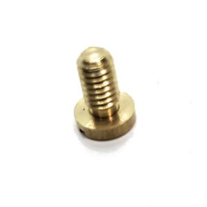真鍮 組ネジ（ネジカシメ） 10mm頭 5個入り 4mm〜15mm足 中国製 レザー