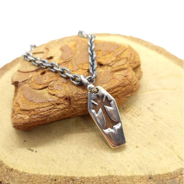 top-132 ペンダントトップ 棺桶 棺 ウッドS ilver925 ペンダントヘッド ゴシック ...