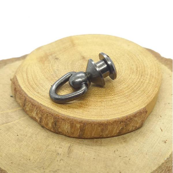 item-76 ジョイントパーツ ドロップハンドルクロムブラック 真鍮(ブラス)ウォレット カスタム...