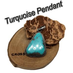 Tommy Jackson ナバホ族 ペンダント ターコイズ スタンプ トミー