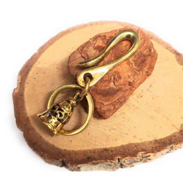 item-2 ベル 真鍮フック キーホルダー ナスカン フック 鍵 ツール さまざまなホルダーとして