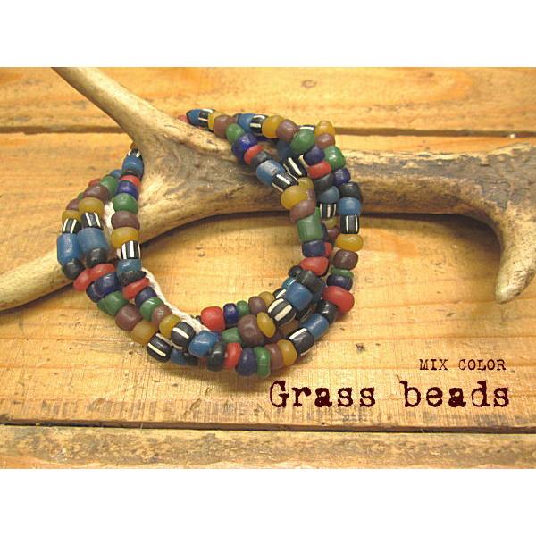ガラスビーズ  ネックレス ミックス カラー8色？ブレス クラフト材料 アクセサリー ゴローズカスタ...